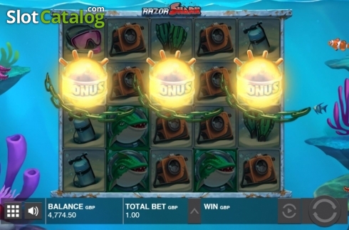 Bonus Game 1. Razor Shark slot