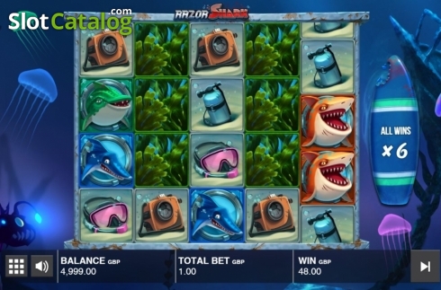 Bonus Game 4. Razor Shark slot