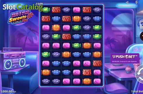 Reels Screen. Retro Sweets (Push Gaming) slot