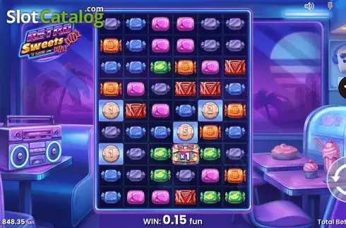 Bildschirm4. Retro Sweets (Push Gaming) slot