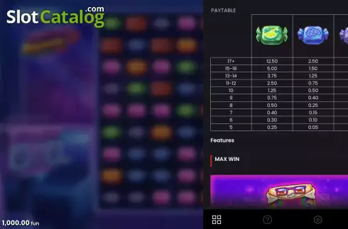 Bildschirm9. Retro Sweets (Push Gaming) slot