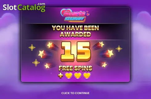 Free Spins Win Screen 2. Hearts Highway slot
