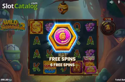 Free Spins Win Screen. Wild Swarm 2 slot