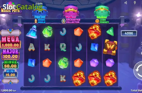 Schermo3. 3 Magic Pots slot