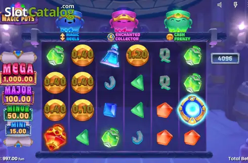 Schermo4. 3 Magic Pots slot