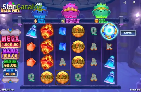 Schermo6. 3 Magic Pots slot