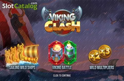 Bildschirm2. Viking Clash slot