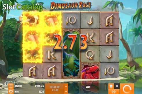 Skärmdump4. Dinosaur Rage slot