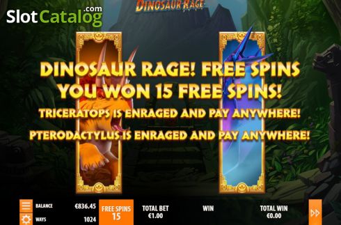 Free Spins 2. Dinosaur Rage slot