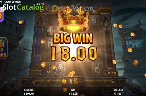 Big Win. Crown of Valor slot