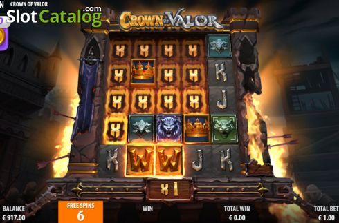 Bildschirm8. Crown of Valor slot