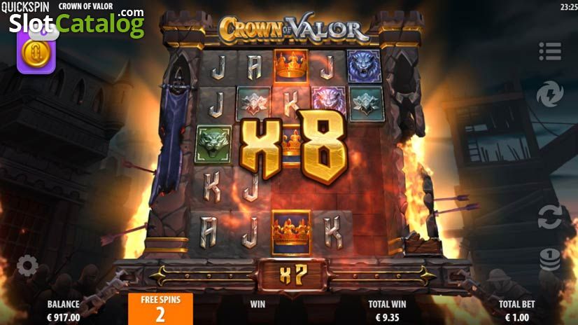 Video Gameplay della slot Crown of Valor