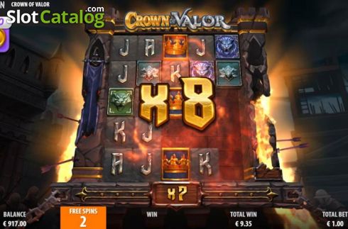 Reel Screen. Crown of Valor slot