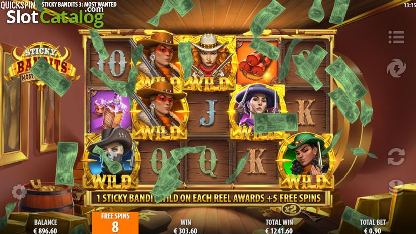 Video Sticky Bandits 3: Most Wanted Slot Free Spins