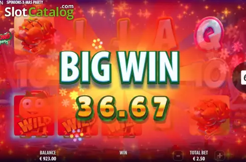 Big Win. Spinions Christmas Party slot