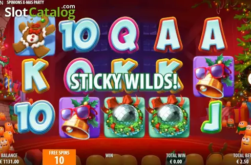 Free Spins 2. Spinions Christmas Party slot
