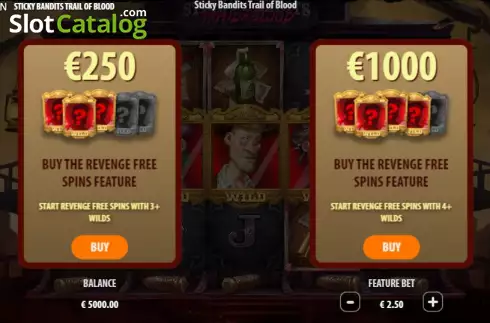 Buy Feature. Sticky Bandits Trail of Blood slot