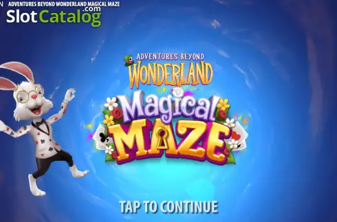 Start Screen. Adventures Beyond Wonderland Magical Maze slot
