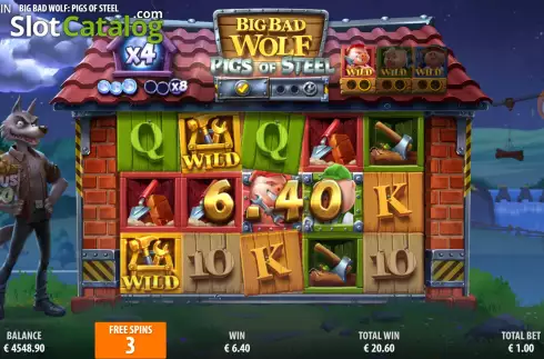 Free Spins 2. Big Bad Wolf: Pigs of Steel slot