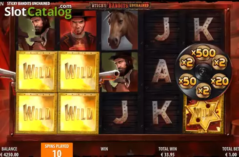 Free Spins 2. Sticky Bandits Unchained slot