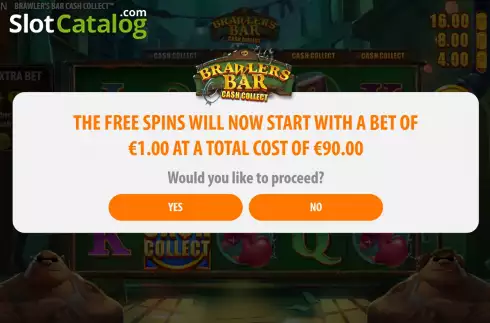 Buy Feature Screen 2. Brawlers Bar Cash Collect slot