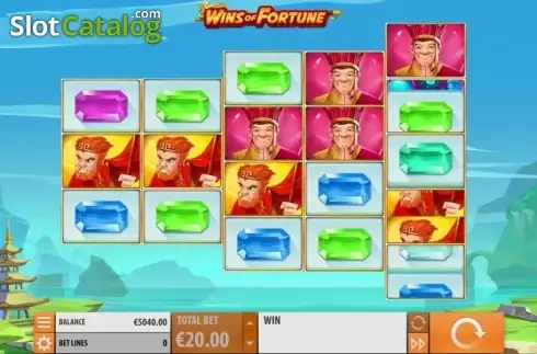 Bildschirm 1. Wins of Fortune slot
