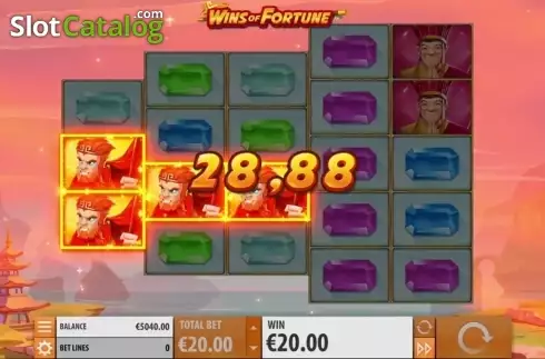 Screen 3. Wins of Fortune slot