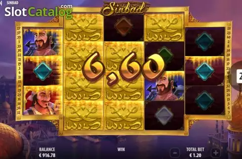画面5. Sinbad (Quickspin) カジノスロット