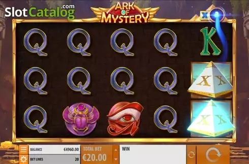 Multiplier win screen 2. Ark Of Mystery slot