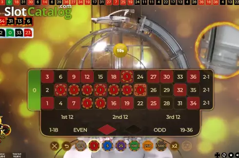 Game screen 2. Big Bank Roulette slot