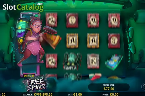 Free Spins screen 3. Vacuum Buster slot