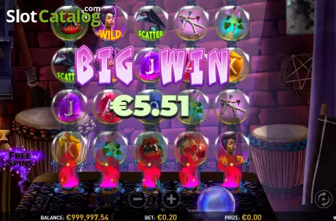 Win screen 2. Witches South slot