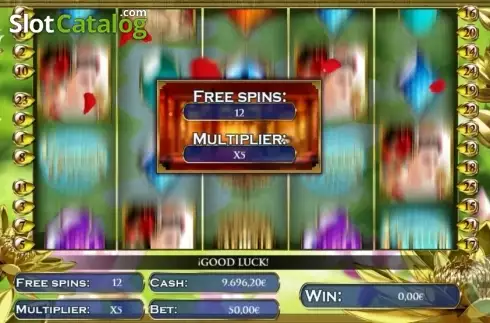 Intro Game screen. Eastern Dreams slot