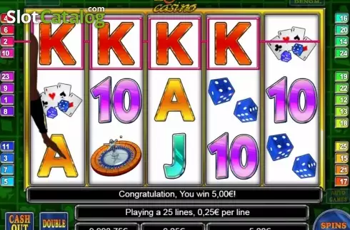 Win screen. Royal Fabulous Casino slot