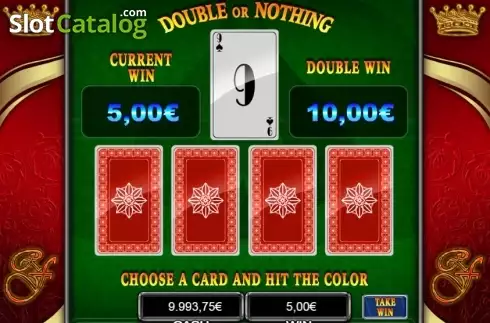 Double Up screen. Royal Fabulous Casino slot