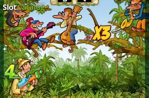 Bonus Game screen. Crazy Jungle (R. Franco) slot
