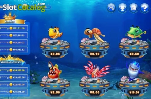Game Screen 1. Fish Catch slot