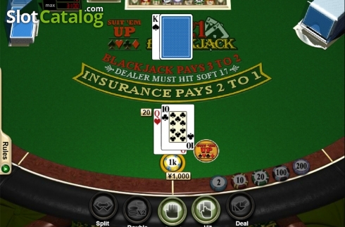 Bildschirm3. Suit'Em Up Blackjack slot