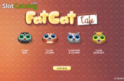 Bildschirm2. Fat Cat Cafe slot
