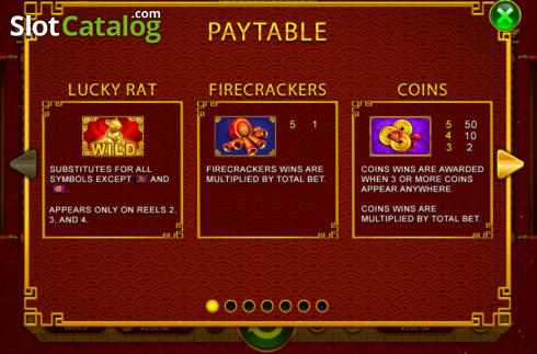 Features. Lucky Rat slot