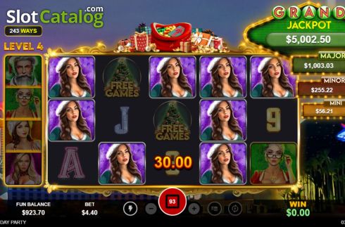 Win Screen 5. Epic Holiday Party slot