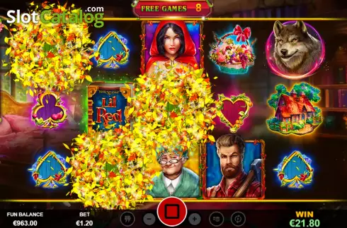 Free Spins GamePlay Screen. Lil Red slot