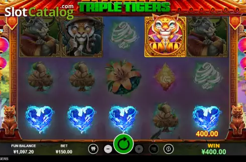 Win screen 3. Triple Tigers (RTG) slot