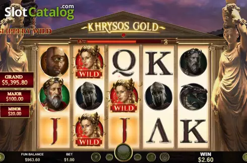 Win Screen 3. Khrysos Gold slot