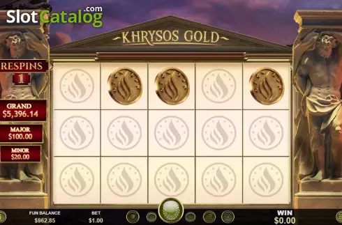 Bonus Gameplay Screen. Khrysos Gold slot