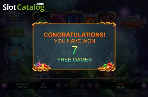 Free Games screen 2. Doragon's Gems slot
