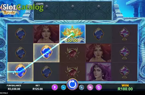 Win screen. Mermaid Royale slot