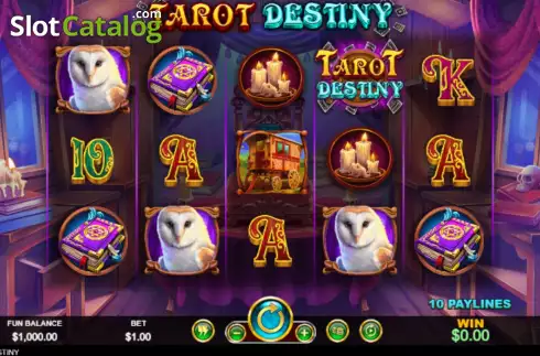 Game screen. Tarot Destiny slot