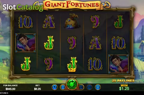 Win screen. Giant Fortunes slot