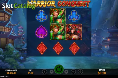 Win screen 2. Warrior Conquest slot